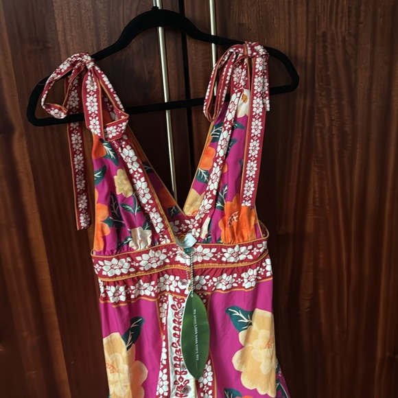 NWT FARM Rio Flower Tapestry Midi Dress in FLOWERS TAPESTRY PINK! - Picture 5 of 7